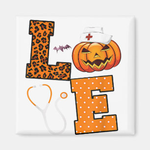 Love nurse halloween magnet