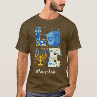 Love Nurse Hanukkah Jewish Nurses Chanukah MATCHIN T-Shirt