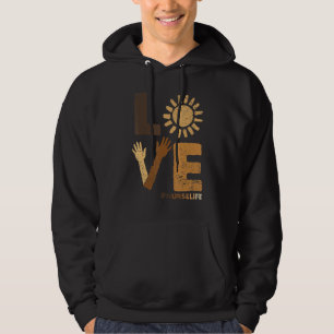 Love Nurse Life Black History Month BLM Melanin Nu Hoodie