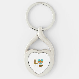Love Nurse Life Cheetah 5 Key Ring