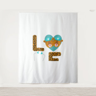 Love Nurse Life Cheetah 5 Tapestry