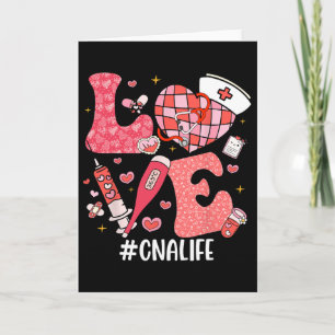 Love Nurse Life Cna Life Disco Heart Nurse Week Va Card