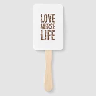 Love nurse life hand fan