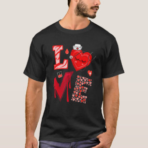 Love Nurse Red Heart Happy Valentine's Day T-Shirt