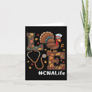 Love Nurse Thanksgiving Cna Certified Nursing Ista Card