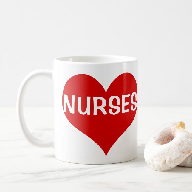 Love Nurses Coffee Mug (With Donut)