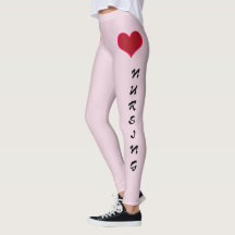 Love Nursing Leggings Pink