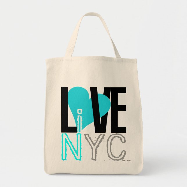 Love NYC Live In NYC Bag Blue (Front)