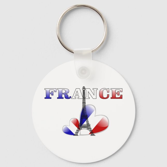 Love of France Key Ring (Front)