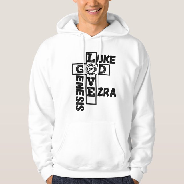 Love Of God Biblical Crossword Men's Hoodie (Front)