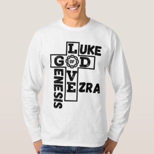 Love Of God Biblical Crossword Men's Long Sleeve T-Shirt