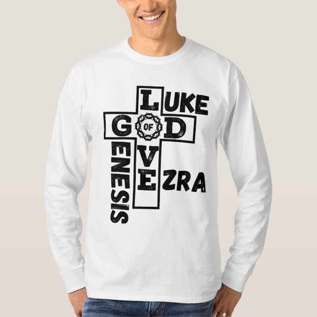 Love Of God Biblical Crossword Men's Long Sleeve T-Shirt (Front)