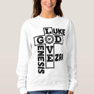 Love Of God Biblical Crossword Women's Sweatshirt