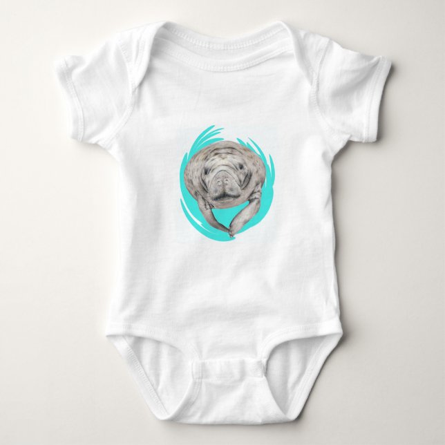 LOVE OF MANATEE BABY BODYSUIT (Front)