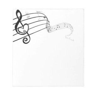 Love of Music Notepad