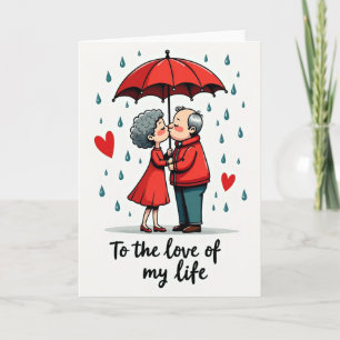 Love Of My Life Romantic Kiss Card