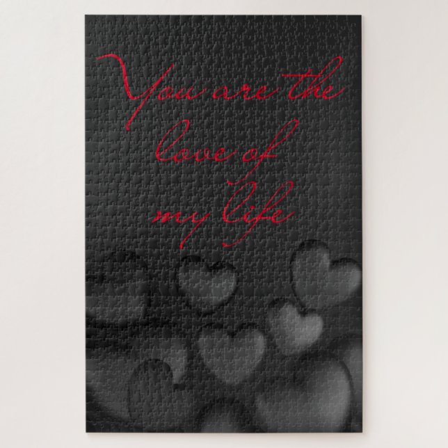 Love Of My Life Valentine's Jigsaw Puzzle (Vertical)