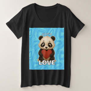 love of panda plus size T-Shirt