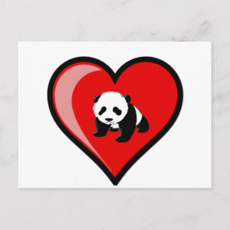 love of Panda Postcard