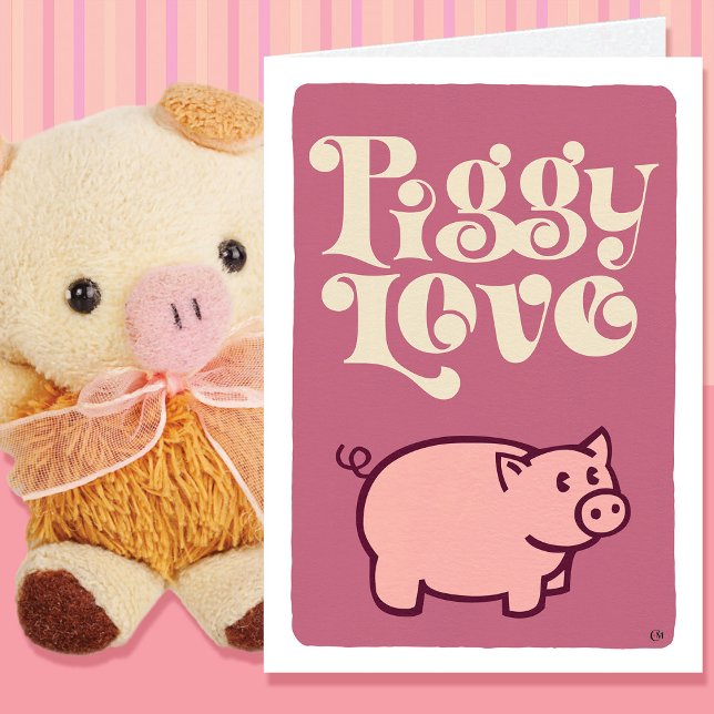 Love of Pigs Blank Card (Creator Uploaded)