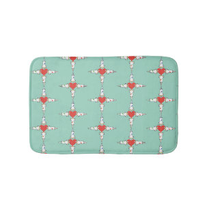 Love of the clingy kitten of Cute. Bath Mat