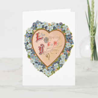 Love Offering Vintage Valentine's Day Card