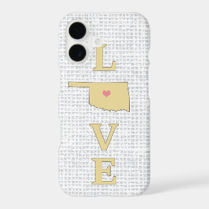 LOVE Oklahoma State Map moveable heart