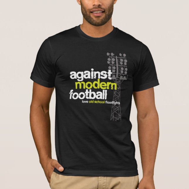 Love Old School Floodlights (Black/Grey) T-Shirt (Front)