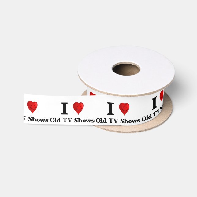Love Old TV Shows Satin Ribbon (Spool)