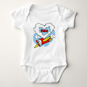 Love Oma Kids Aeroplane Baby Bodysuit
