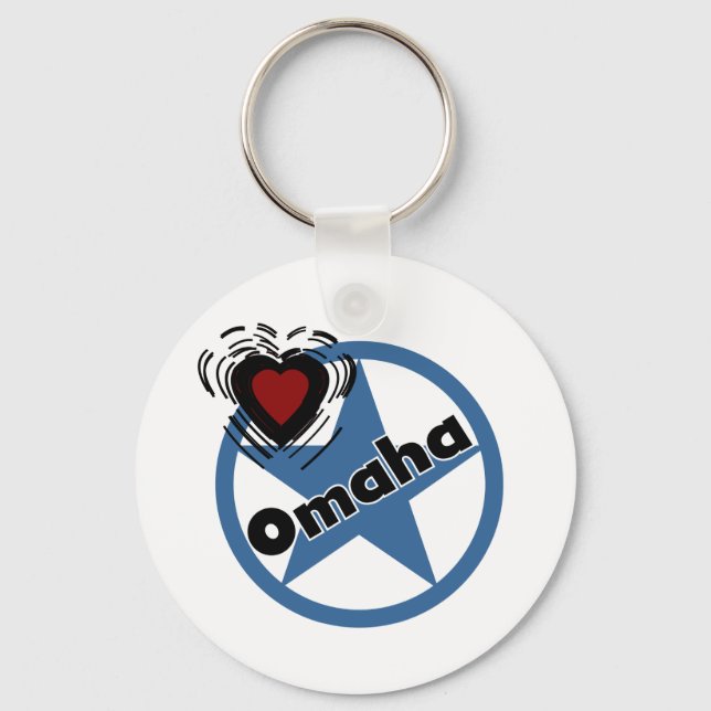 Love Omaha Key Ring (Front)