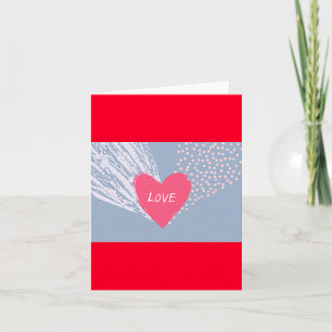 Love On A Heart Card