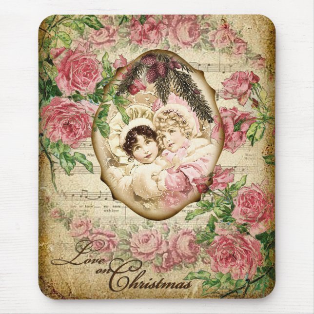 Love on Christmas Mouse Pad (Front)