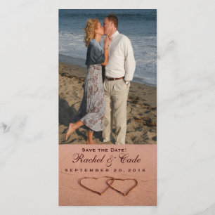 Love on the beach photo template