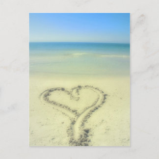 Love On the Beach Postcard