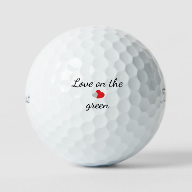 'Love on the Green' Golf Course Wedding Balls (Front)