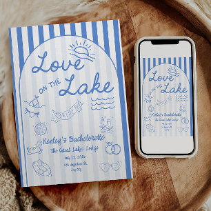 Love on the Lake Bachelorette Invitation