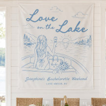 Love on the Lake Bachelorette Party Banner