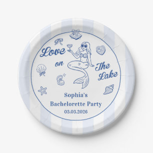 Love On The Lake Bachelorette Party  Paper Plate