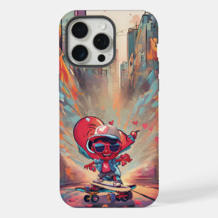 Love on Wheels – Cool Skateboarding Heart Design iPhone 15 Pro Max Case