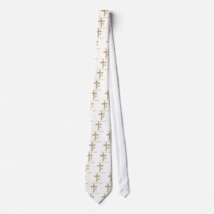 Love one aanother Gold cross Tie