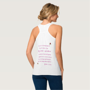 Love one another as I have loved you 2 sided Singlet