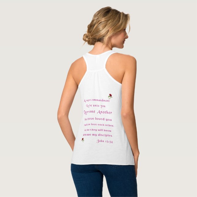 Love one another as I have loved you 2 sided Singlet (Back Full)