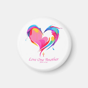 Love One Another Bible Verse John 1334 Magnet