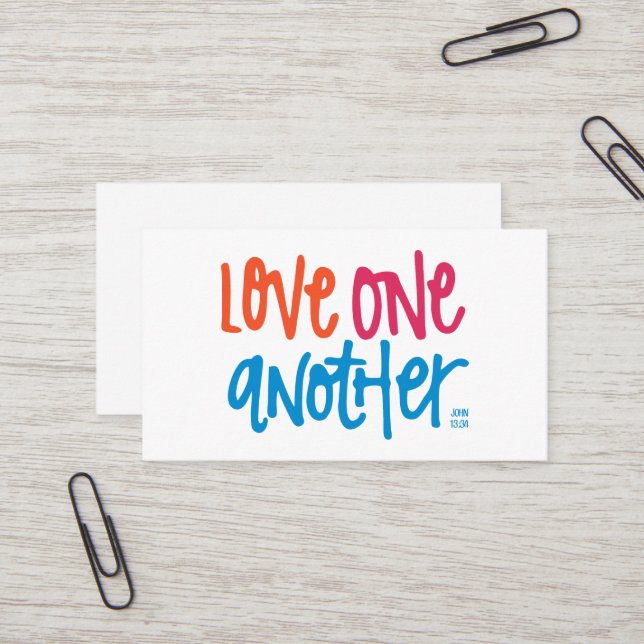Love one another business card (Front/Back In Situ)