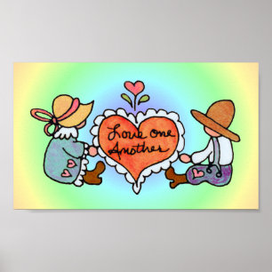LOVE ONE ANOTHER by SHARON SHARPE Poster