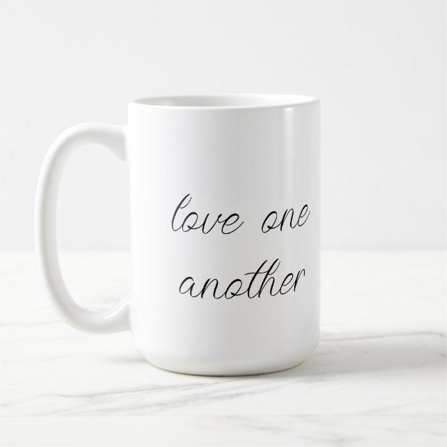Love one another  coffee mug (Left)