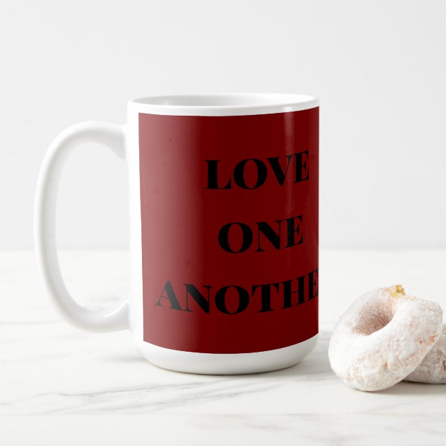Love one another  coffee mug (With Donut)