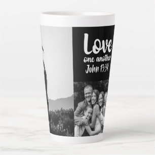 Love One Another John 13:34 Personalised Latte Mug
