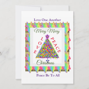 Love One Another Merry Christmas  Holiday Card